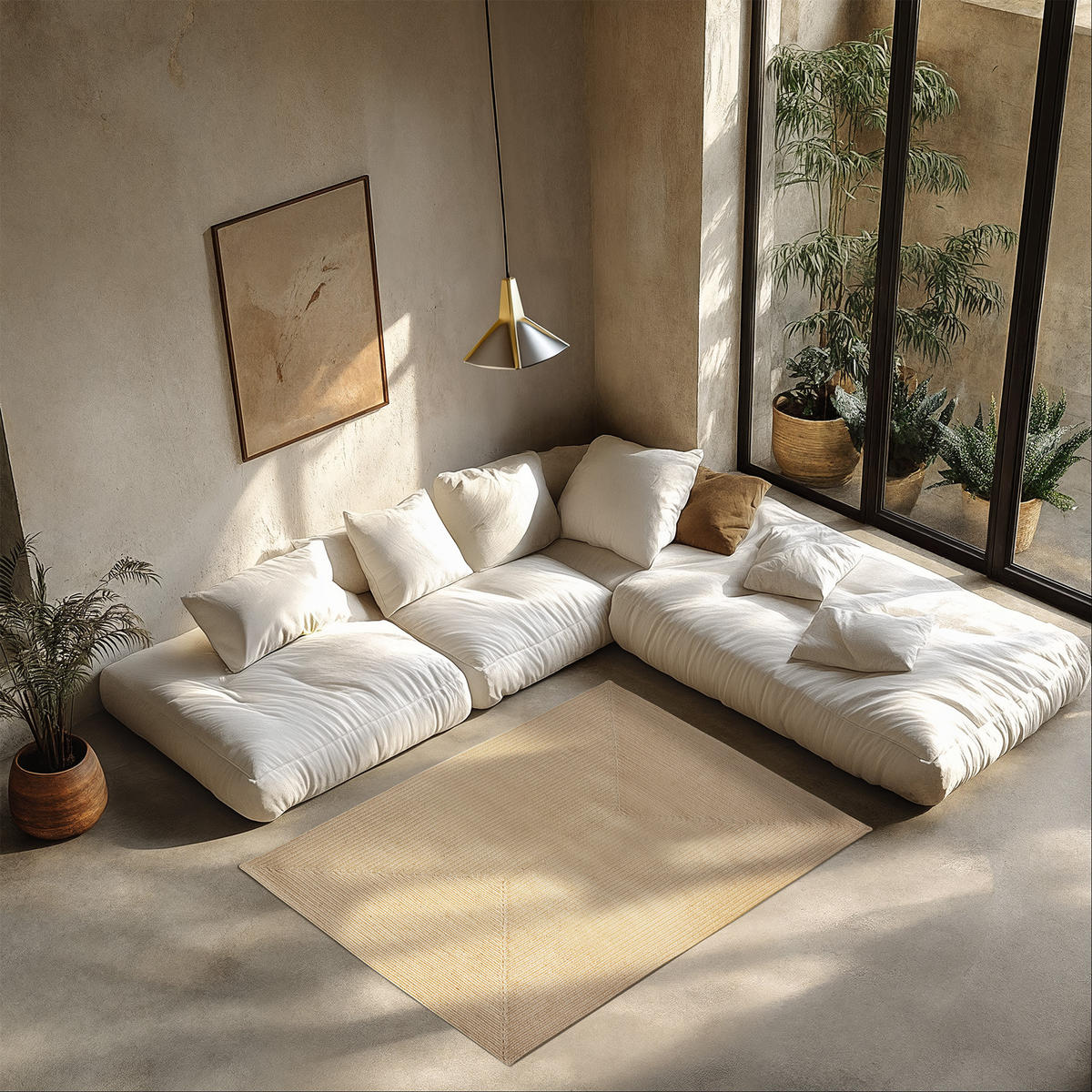 GEFLOCHTENER-TEPPICH Vibe,strapazierfähig und pflegeleicht,braun - Braun, Textil (120/170cm) - tectake
