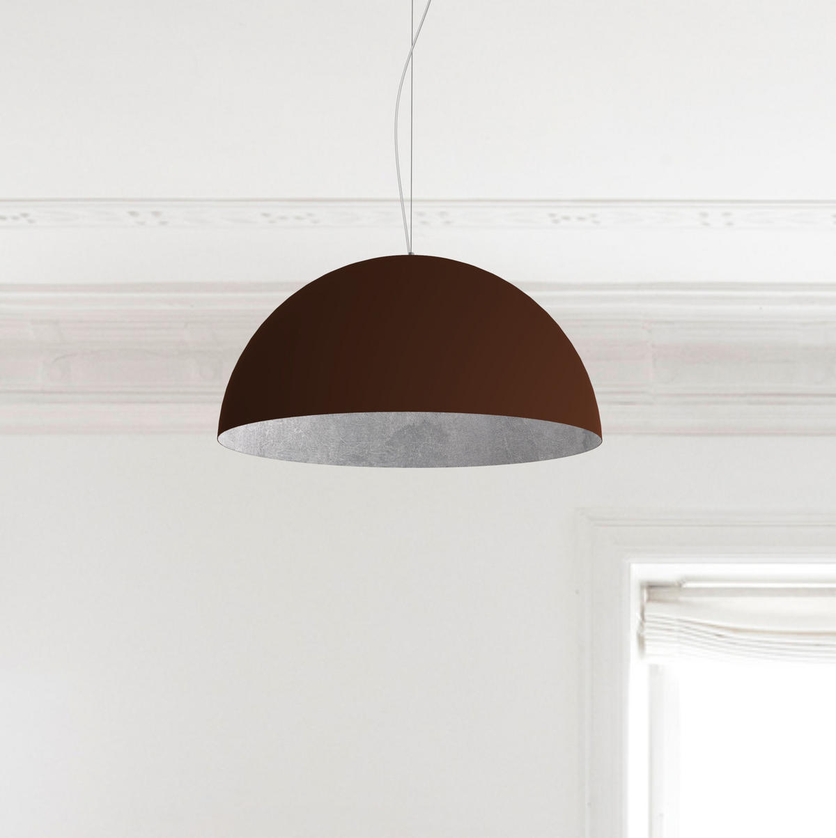 HÄNGELEUCHTE - Braun, Metall (60/60/30cm) - Lumicom