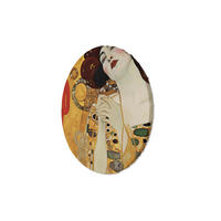 RUNDES BILD Gold 40/40 cm - Goldfarben, Textil (40/40cm) - KUNSTLOFT