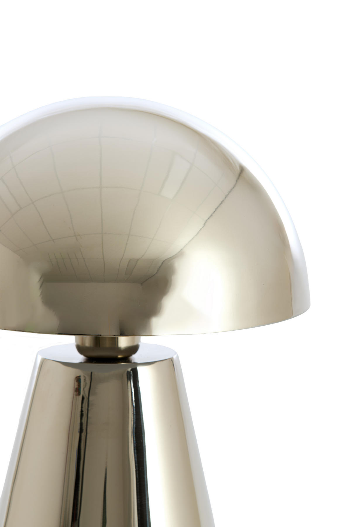 TISCHLAMPE Surrina Silber Ø31/49 cm - Silberfarben, Metall (31/31/49cm) - Light & Living