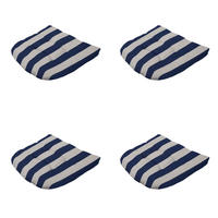SITZKISSEN Amora - Blau - 46/46/6 cm - 4er-Set - Blau, Textil (46/6/46cm) - Madison