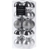 WEIHNACHTSKUGELN 20er-Set Ø 4 cm - Silberfarben, Kunststoff (7.8/19.5/7.8cm) - Home Styling Collection