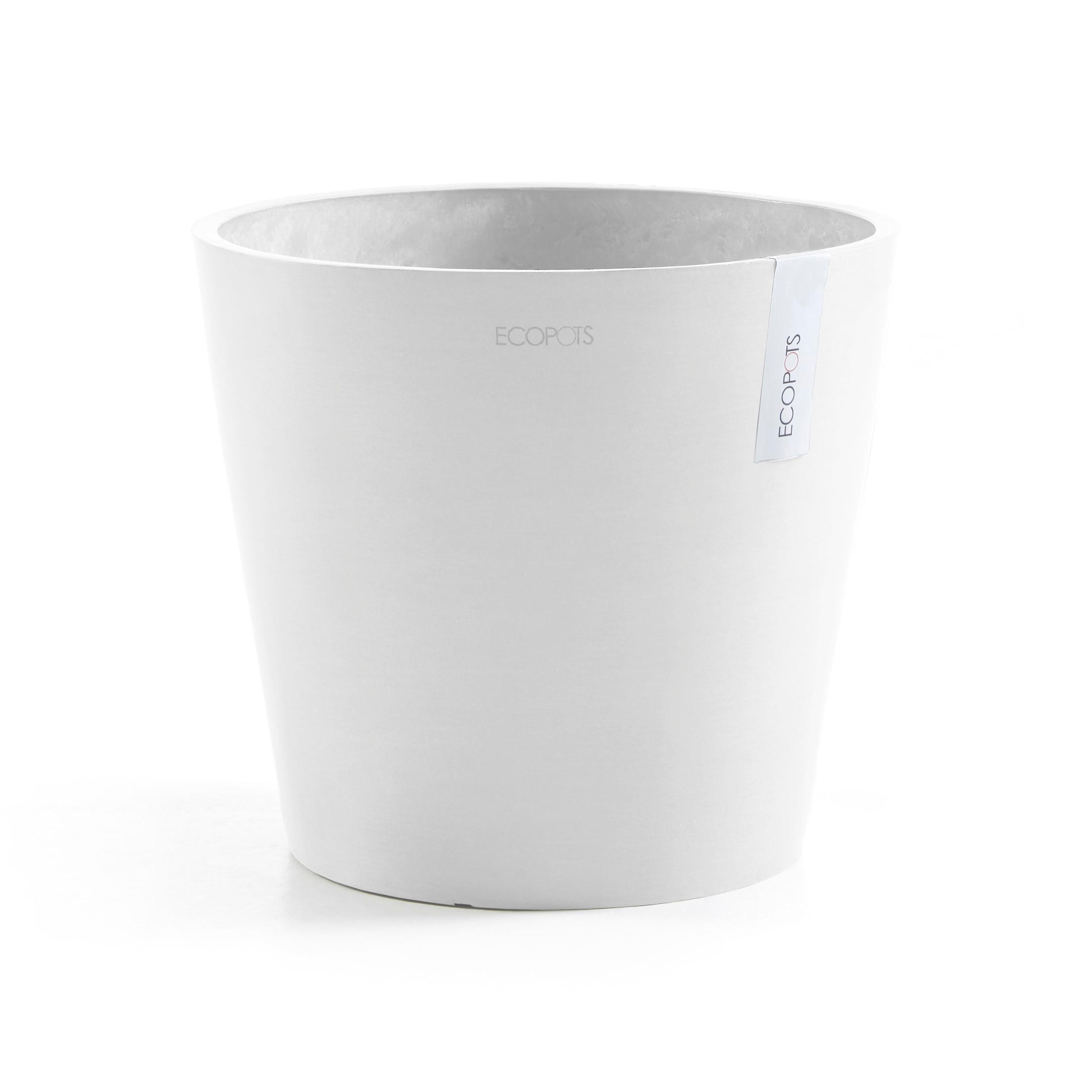 Ecopots Blumentopf Weiß 25.9 cm