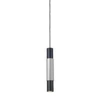HÄNGELAMPE Crutch Schwarz - Alufarben/Schwarz, Metall (5.8/5.8/40cm) - s.luce