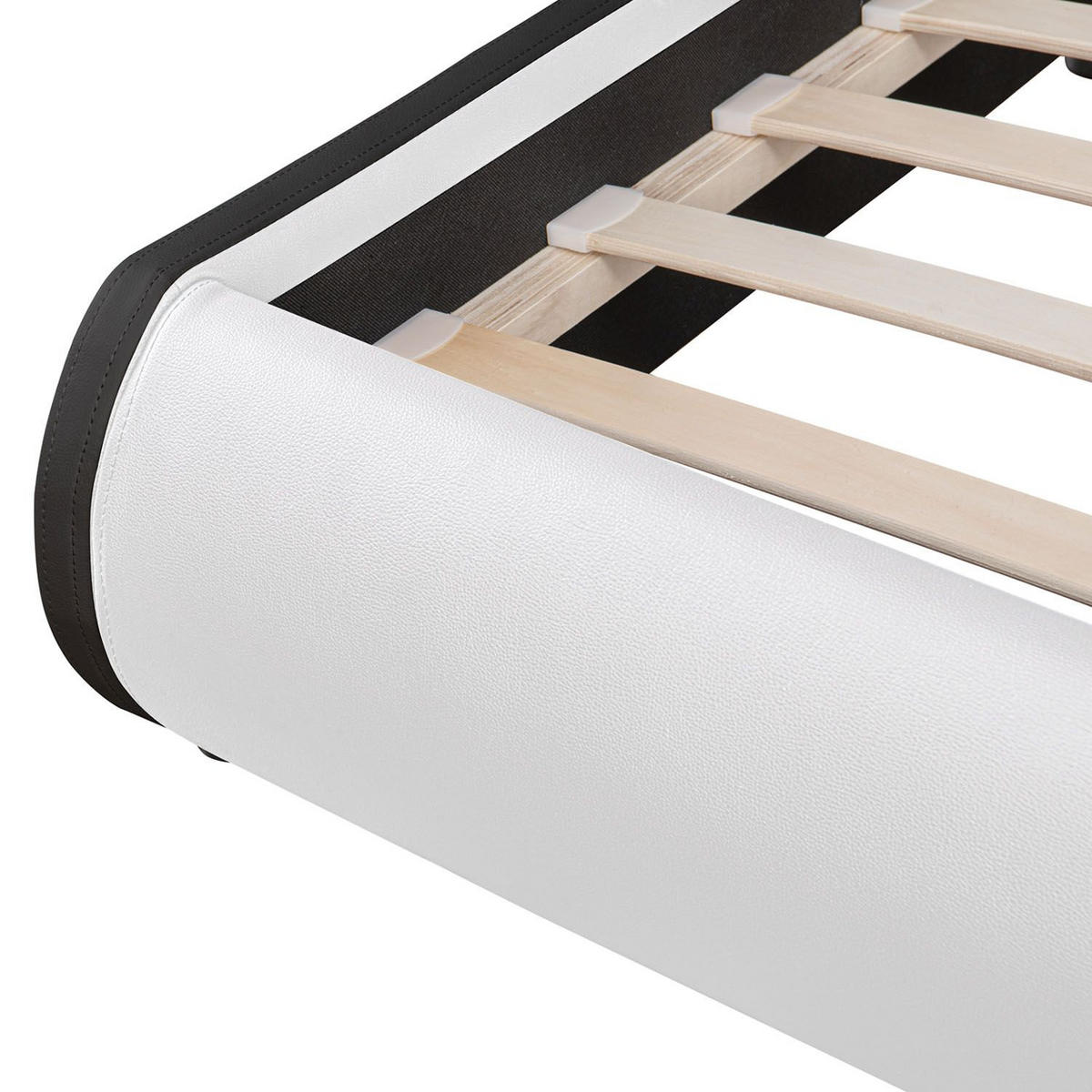 POLSTERBETT Sevilla weiß 180x200 cm - Weiß, Holz (180/200cm) - Juskys