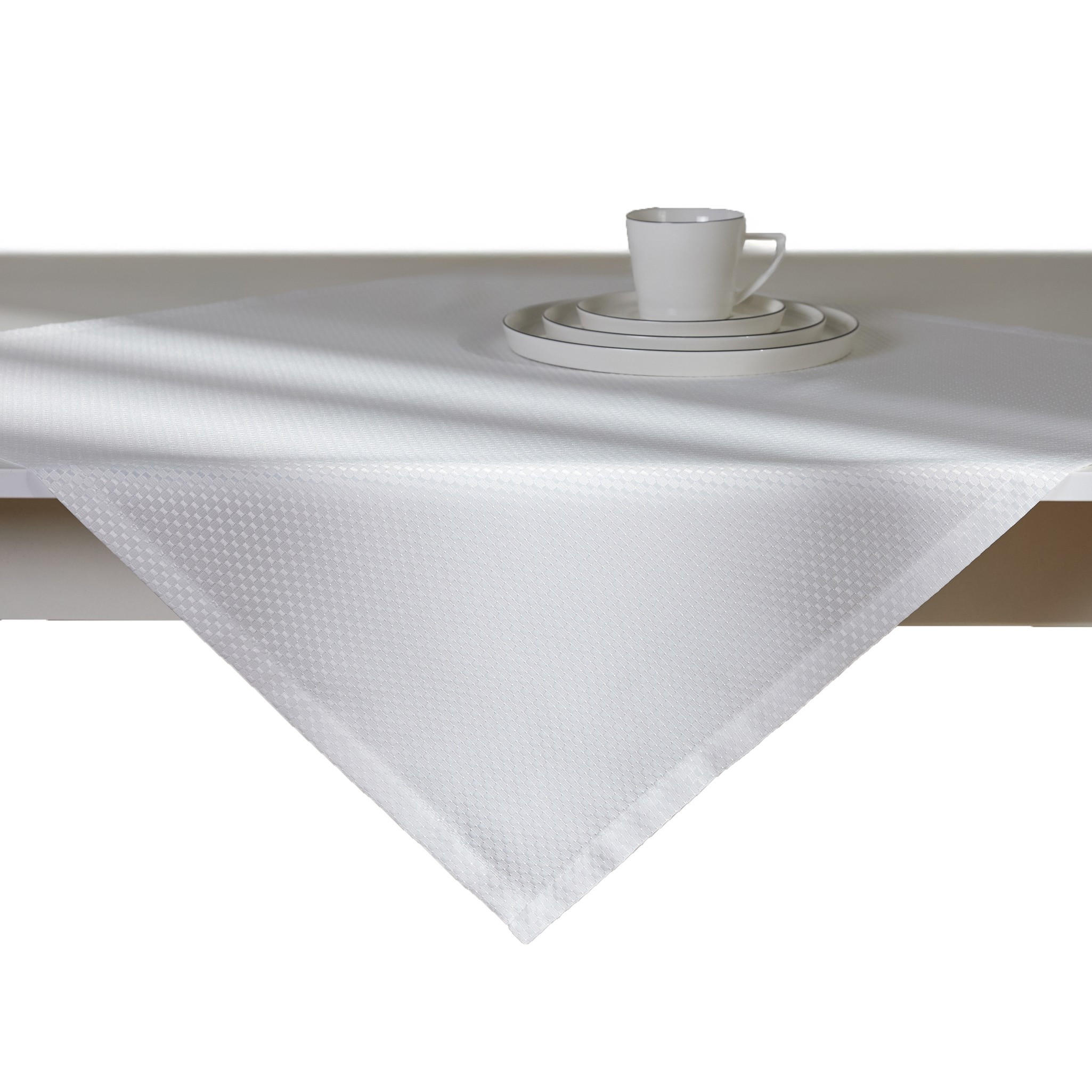 TISCHDECKE Arpuro - Weiß, Textil (80/80/1cm) - home&you