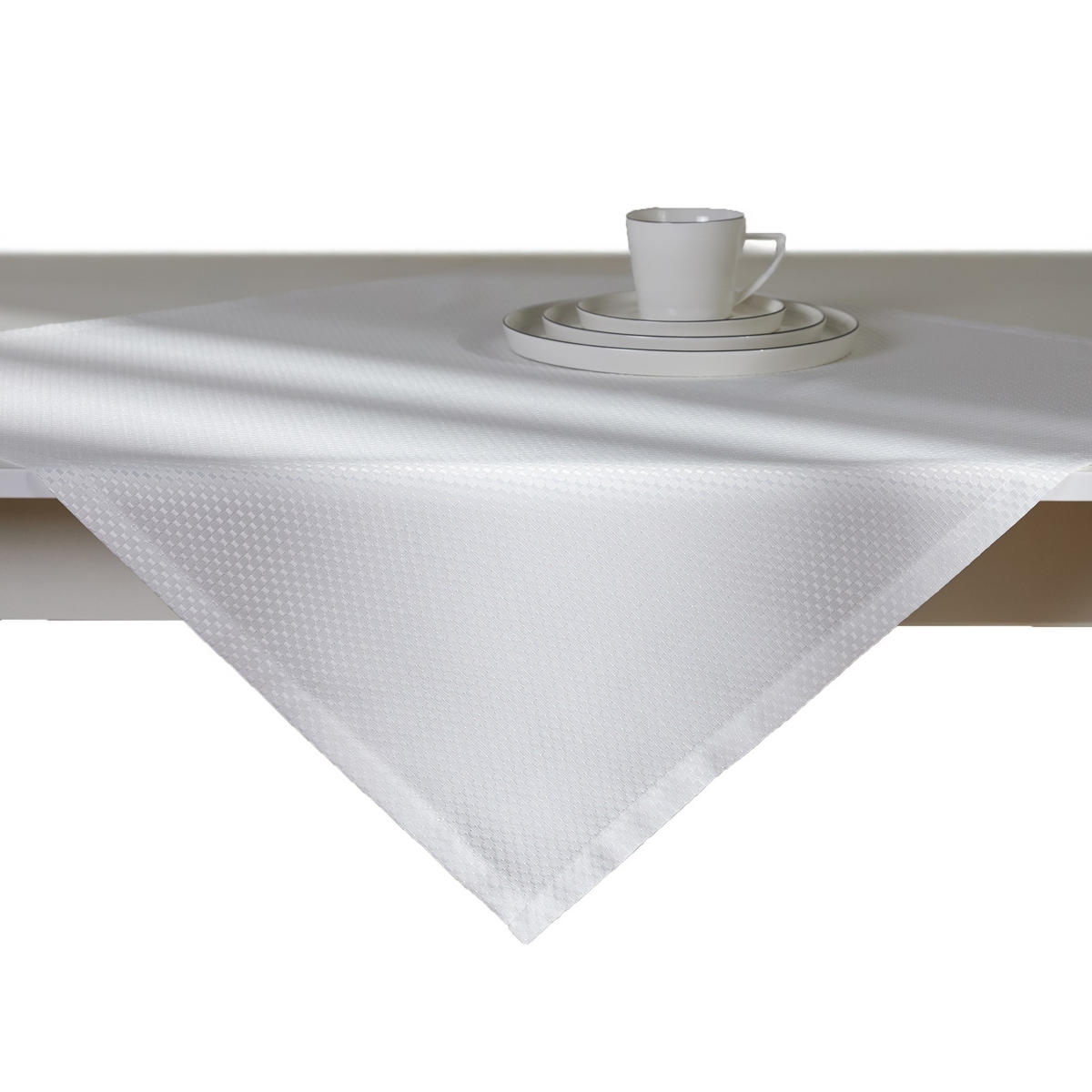 TISCHDECKE Arpuro - Weiß, Textil (80/80/1cm) - home&you