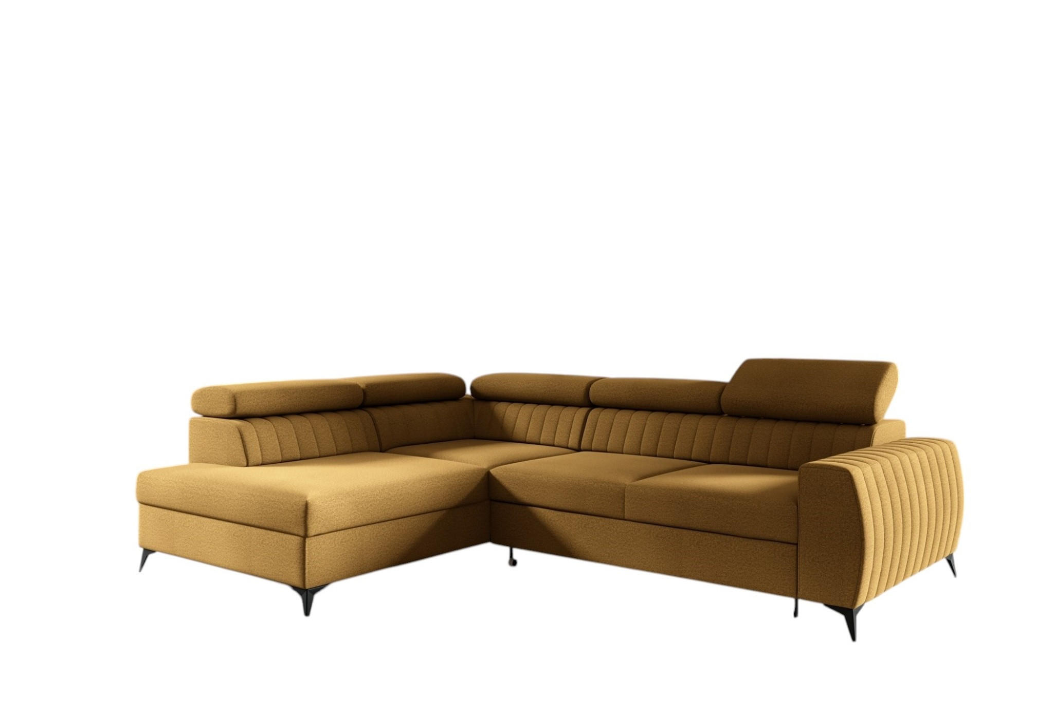 ECKSOFA Toronto - Gelb, Holzwerkstoff/Textil (270/200cm) - Fun Möbel