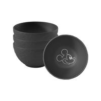 MÜSLISCHALEN Manufacture Rock - Mickey Mouse schwarz ø 14 cm 4er Set - Schwarz, Keramik (14cm) - Villeroy & Boch