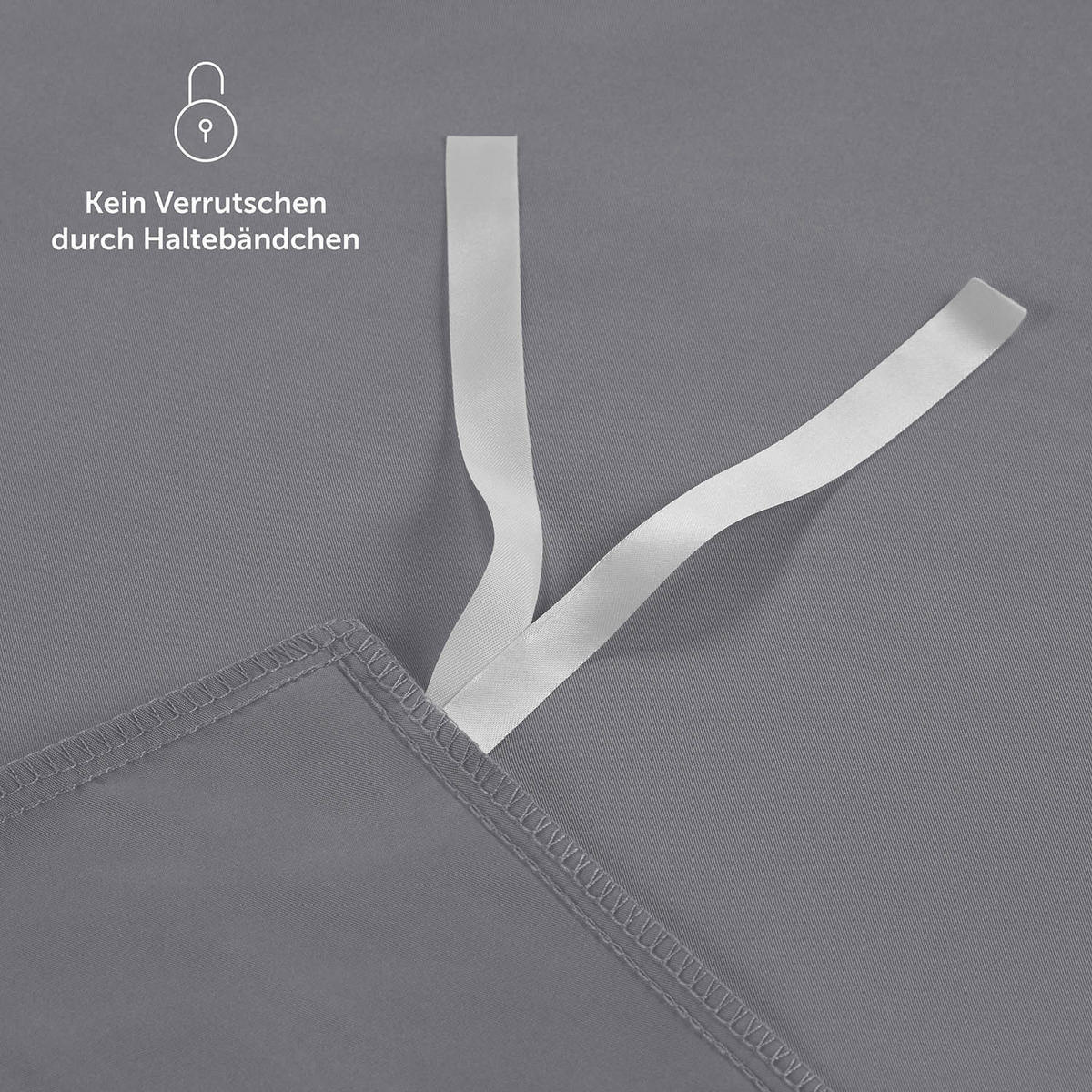 WENDEBETTWÄSCHE Ebba 200/220 cm 2 mal 40/80 cm, Grau und Hellgrau - Hellgrau/Grau, Textil (200/220cm) - Blumtal