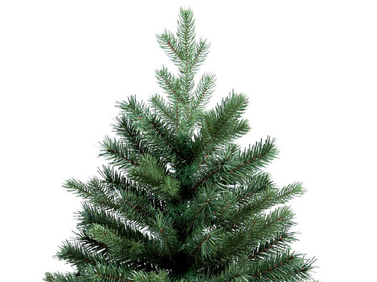 WEIHNACHTSBAUM künstlicher 60 cm mit LED-Beleuchtung, NACHTHIMMEL, mit 37 Weihnachtsbaumschmuck, Pflanztopf mit Jutesack - Goldfarben/Schwarz, Kunststoff/Stein (40/60cm) - LAALU