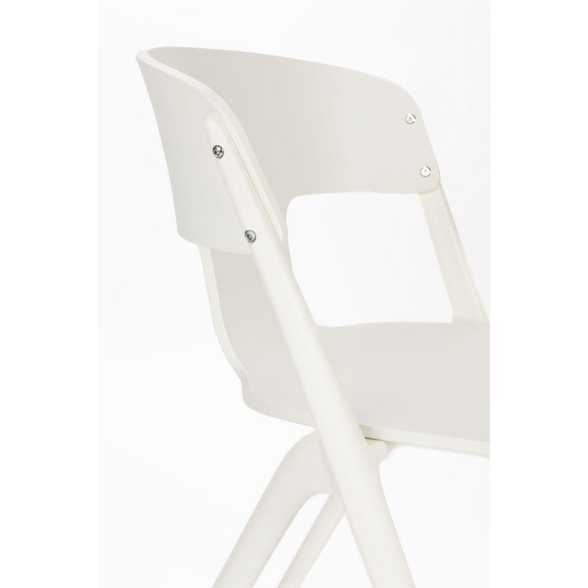 GARTENSTUHL Horizon Creme/ Weiß - 4 er Set - Beige, Kunststoff (57.5/75/52.5cm) - Zuiver