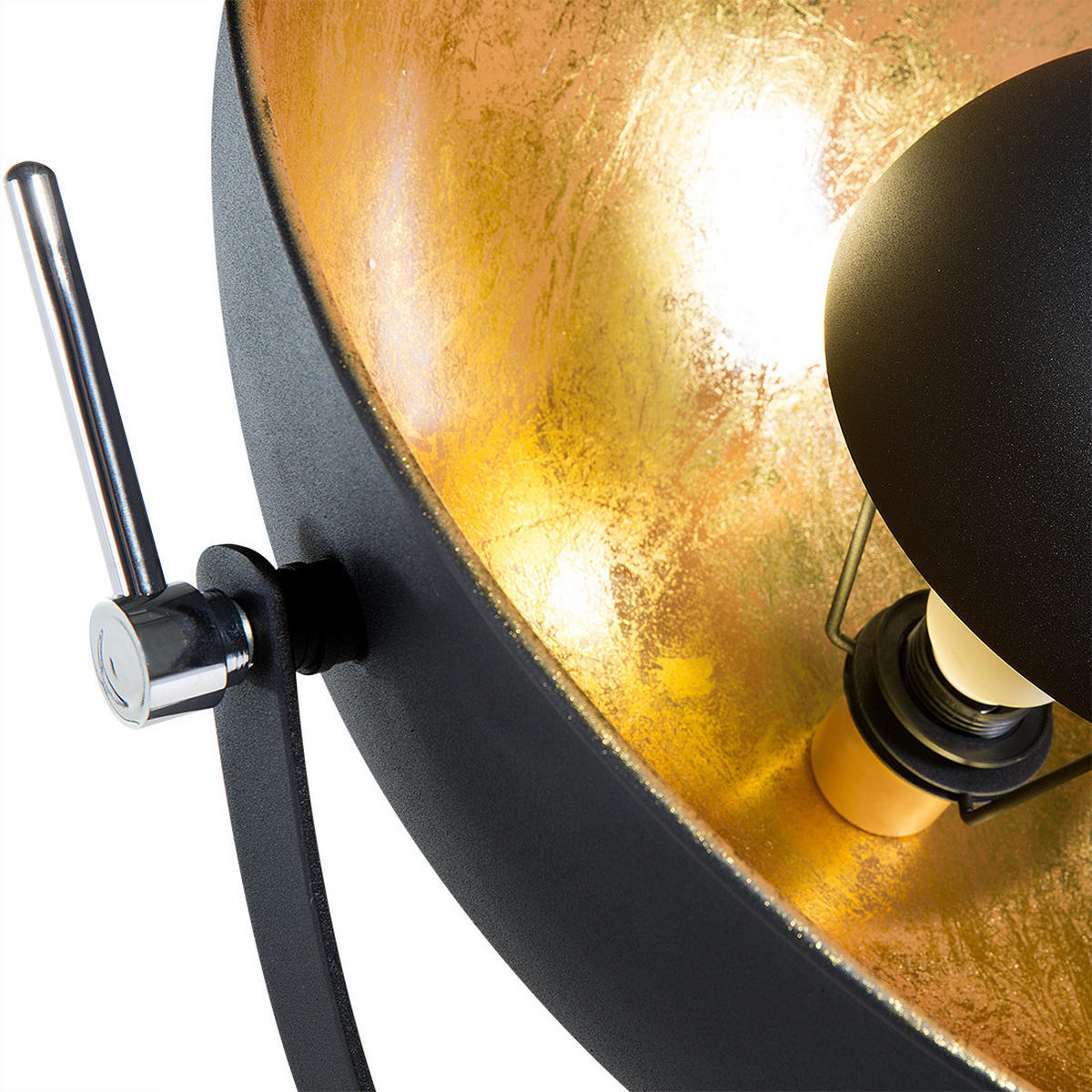 STOJACÍ LAMPA Thames 53/53/165 cm - černá, kov (53/53/165cm) - Beliani