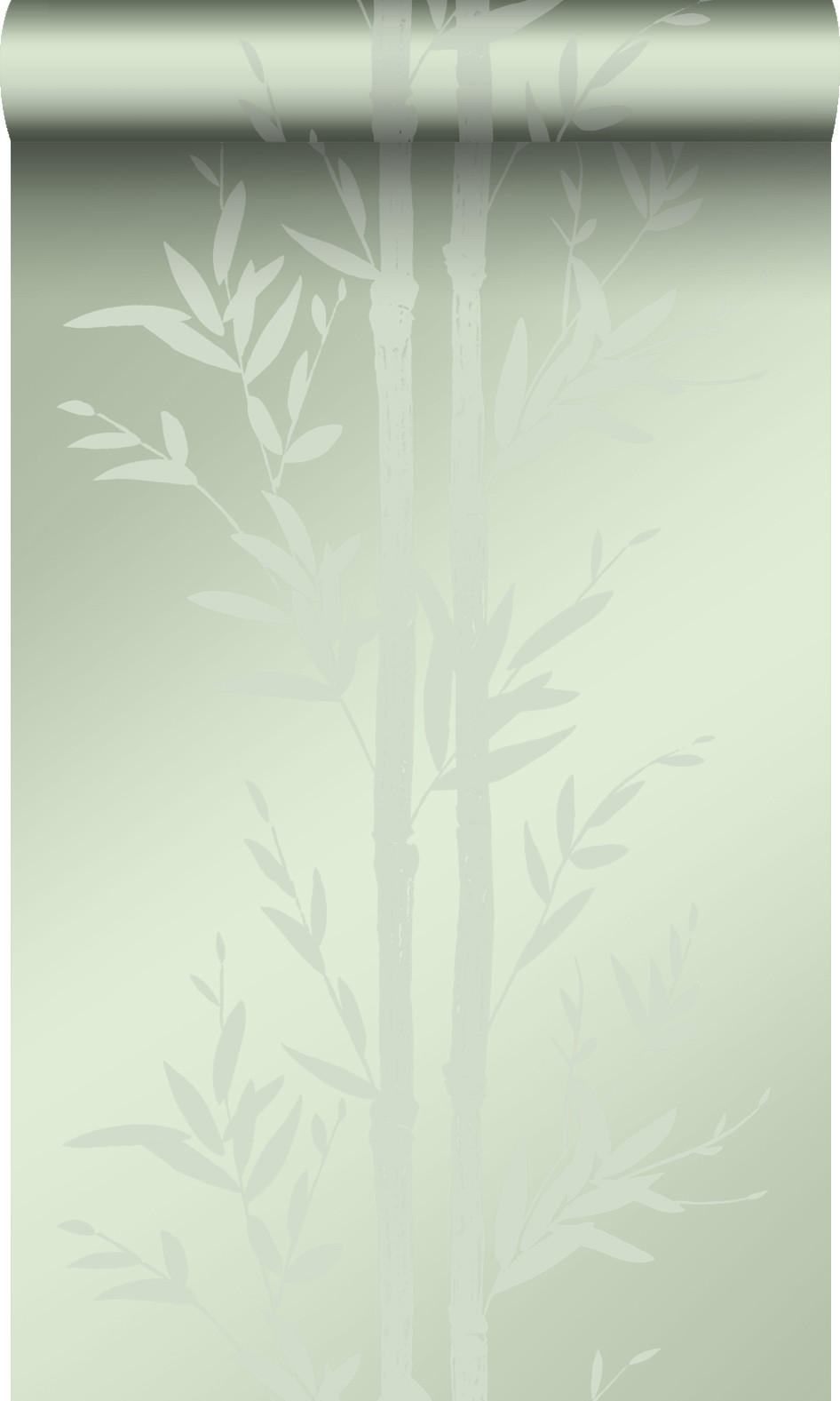 TAPETE Bambusmuster 53 cm x 10.05 m - Grün, Papier (53/1000cm) - Origin Wallcoverings