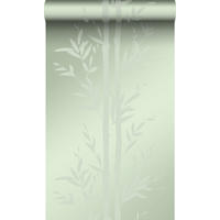 TAPETE Bambusmuster 53 cm x 10.05 m - Grün, Papier (53/1000cm) - Origin Wallcoverings