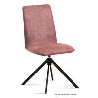 ESSZIMMERSTUHL drehbar (8er-Set) Deanne 47x92x60 Schwarz/Rosewood - Dunkelrosa/Schwarz, Kunststoff (60/92/47cm) - 58aufmkessel