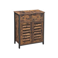 BEISTELLSCHRANK MIT SCHUBLADE - Braun, Holzwerkstoff (30/80/70cm) - Hansiro