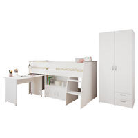 JUGENDZIMMER Reverse 12 in Weiß 2 teilig - Weiß, Holzwerkstoff (120/200/80cm)