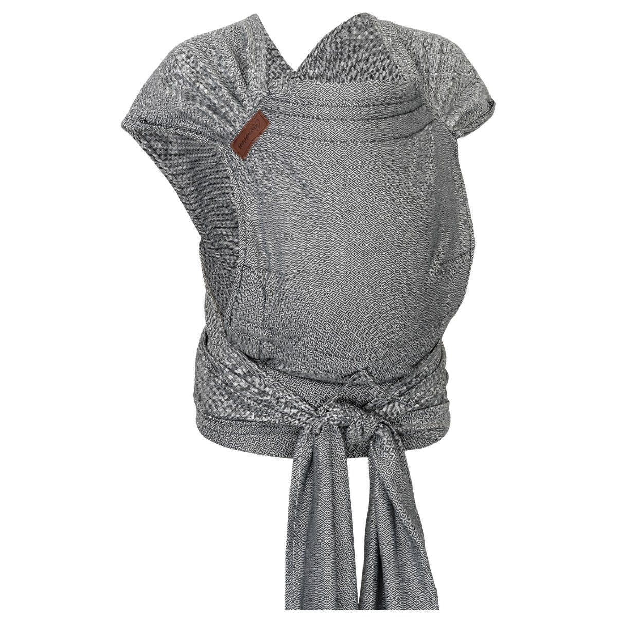 BABYTRAGE Hop-Tye Advanced - Dunkelgrau/Weiß, Textil (26.5/7.2/38.5cm) - Hoppediz