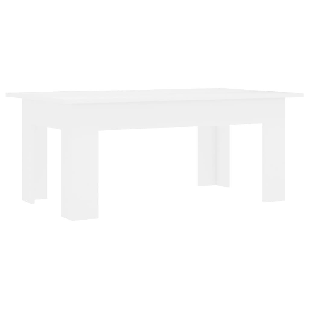 COUCHTISCH Weiß 100x60x42 cm Holzwerkstoff - Weiß, Holzwerkstoff (60/100/42cm) - furnicato