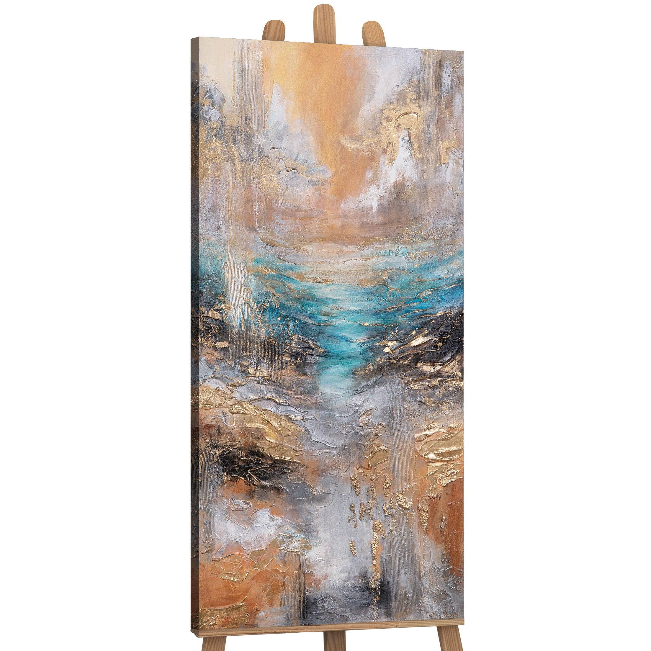 GEMÄLDE Licht des Horizonts auf Keilrahmen 115x50 cm - Multicolor, Holz (115/50cm) - YS-art gallery