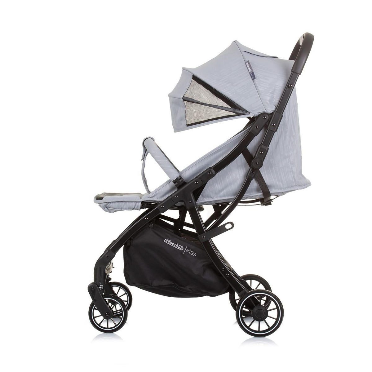 BUGGY Kiss klappbar grau Getränkehalter verstellbar bis 22 kg - Grau, Metall (75/50/103cm) - Chipolino