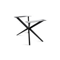 TISCHGESTELL Darby 116x72x Esstischgestell Metall Schwarz - Schwarz, Metall (72/1/116cm) - 58aufmkessel