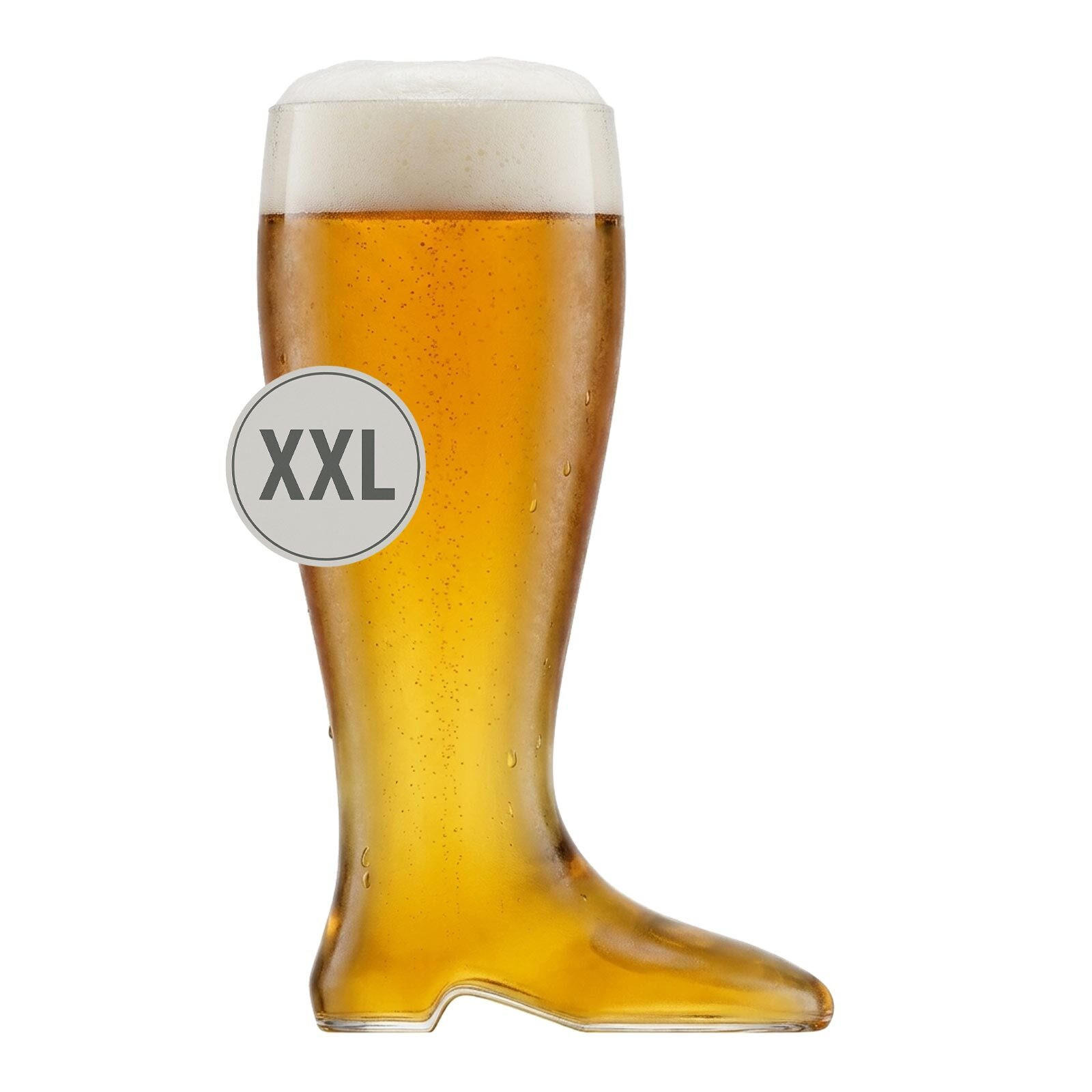 RIESEN-BIERSTIEFEL XXL transparent 2,0 Liter - Transparent, Glas (2L) - Rastal