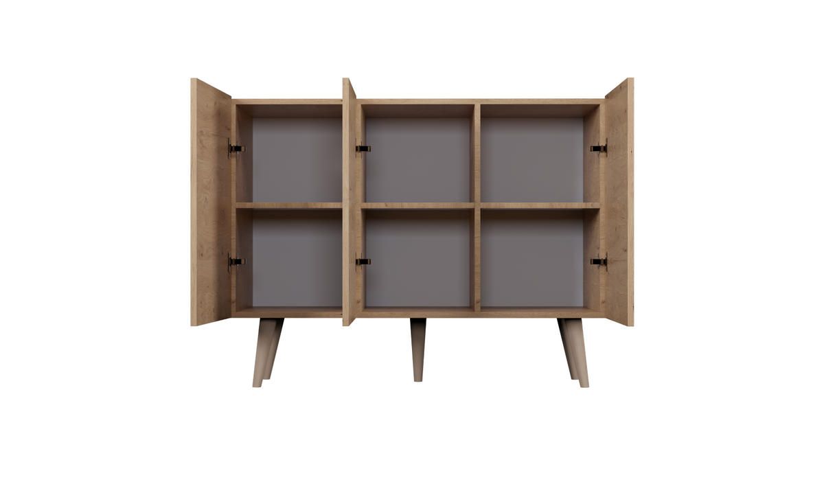KOMMODE Toronto 39,9/95,5/120 - Eiche Artisan, Holzwerkstoff (40/96/120cm) - RAUMHIRSCH FURNITURE