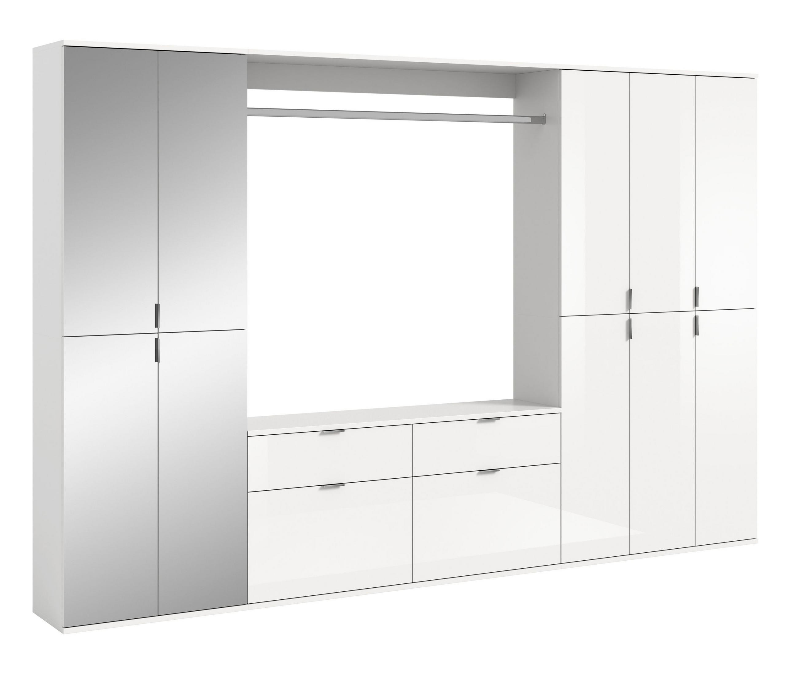 Homes & Jones Garderobe Weiß 273x193x34 cm