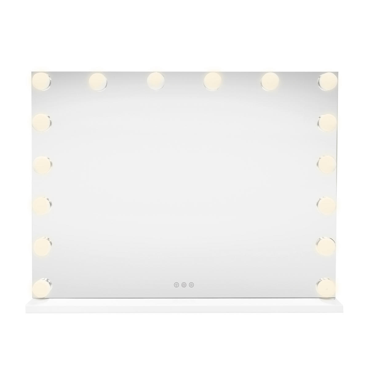 SPIEGEL LED Bluetooth - 80 x 60cm - Weiß, Glas (80/62.5/14cm)