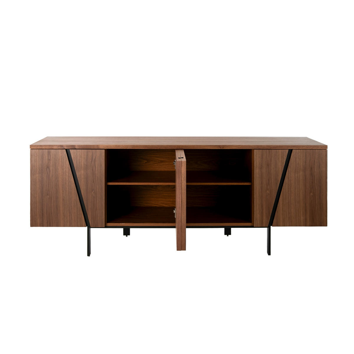 SIDEBOARD Walnuss 191/50/74 cm - Walnussfarben, Holz (191/74/50cm) - ANGEL CERDA
