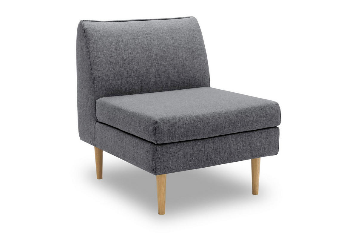 GARTENLOUNGE-SESSEL Braelyn 70x82x82 mit Outdoorbezug in anthrazit - Anthrazit, Kunststoff (82/82/70cm) - 58aufmkessel