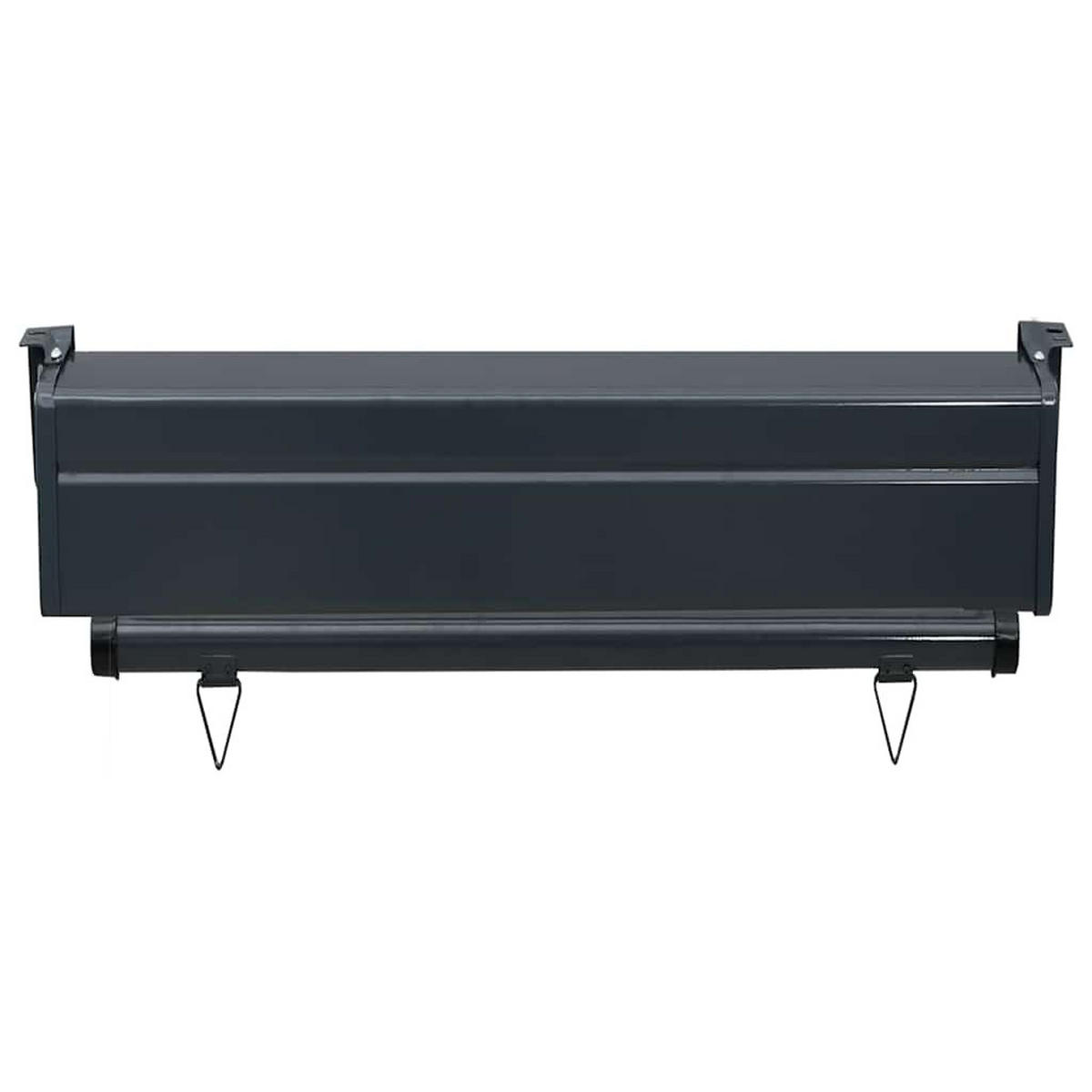 BALKON-SEITENMARKISE 65/250 Cm Grau - Grau, Textil (250/65cm) - vidaXL