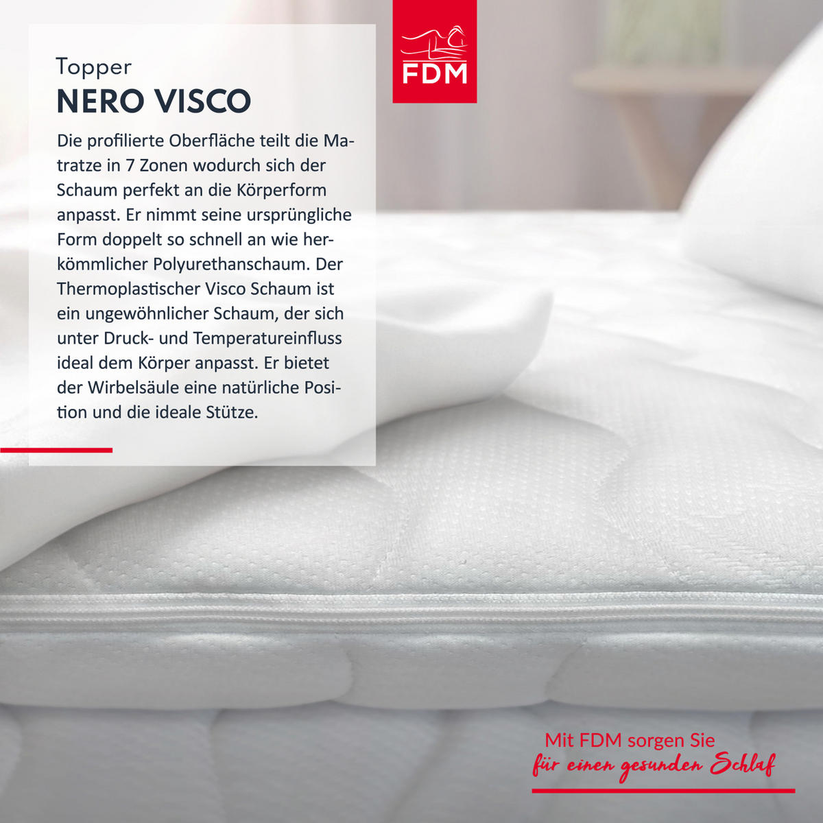 TOPPER Fruti Kokos - Weiß, Textil (80/200cm) - FDM