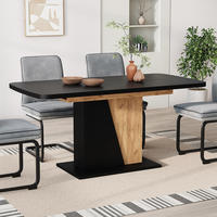 ROZKLÁDACÍ JÍDELNÍ STŮL Fenaro Dub Goldkraft/černá - medově dubová/černá, kompozitní dřevo (80/120/77.3cm) - Vicco