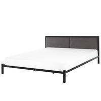METALLBETT 180/200cm Schwarz Clamart - Schwarz, Textil/Metall (180/200cm) - Beliani
