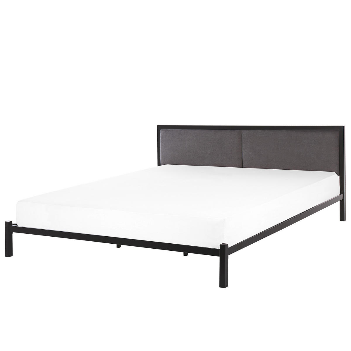 METALLBETT 180/200cm Schwarz Clamart - Schwarz, Textil/Metall (180/200cm) - Beliani