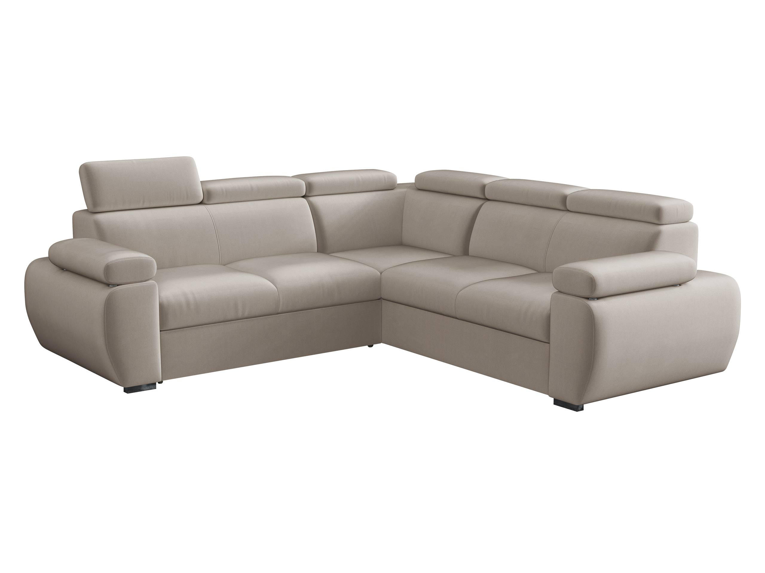ECKSOFA Boston Maxi - Chromfarben/Naturfarben, Holz/Textil (260/260cm) - MIRJAN24
