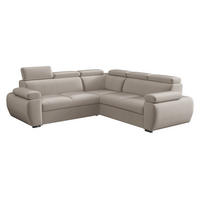 ECKSOFA Boston Maxi - Chromfarben/Naturfarben, Holz/Textil (260/260cm) - MIRJAN24