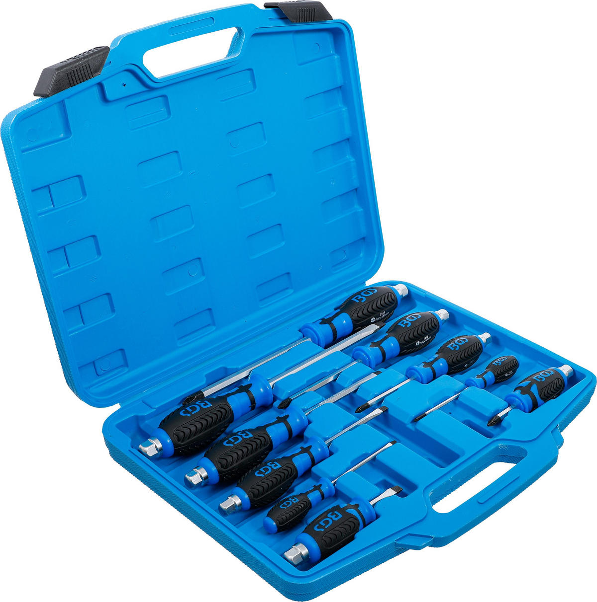 SCHRAUBENDREHER-SATZ | 10-TLG. - Multicolor, Kunststoff/Metall (1/1cm) - BGS technic