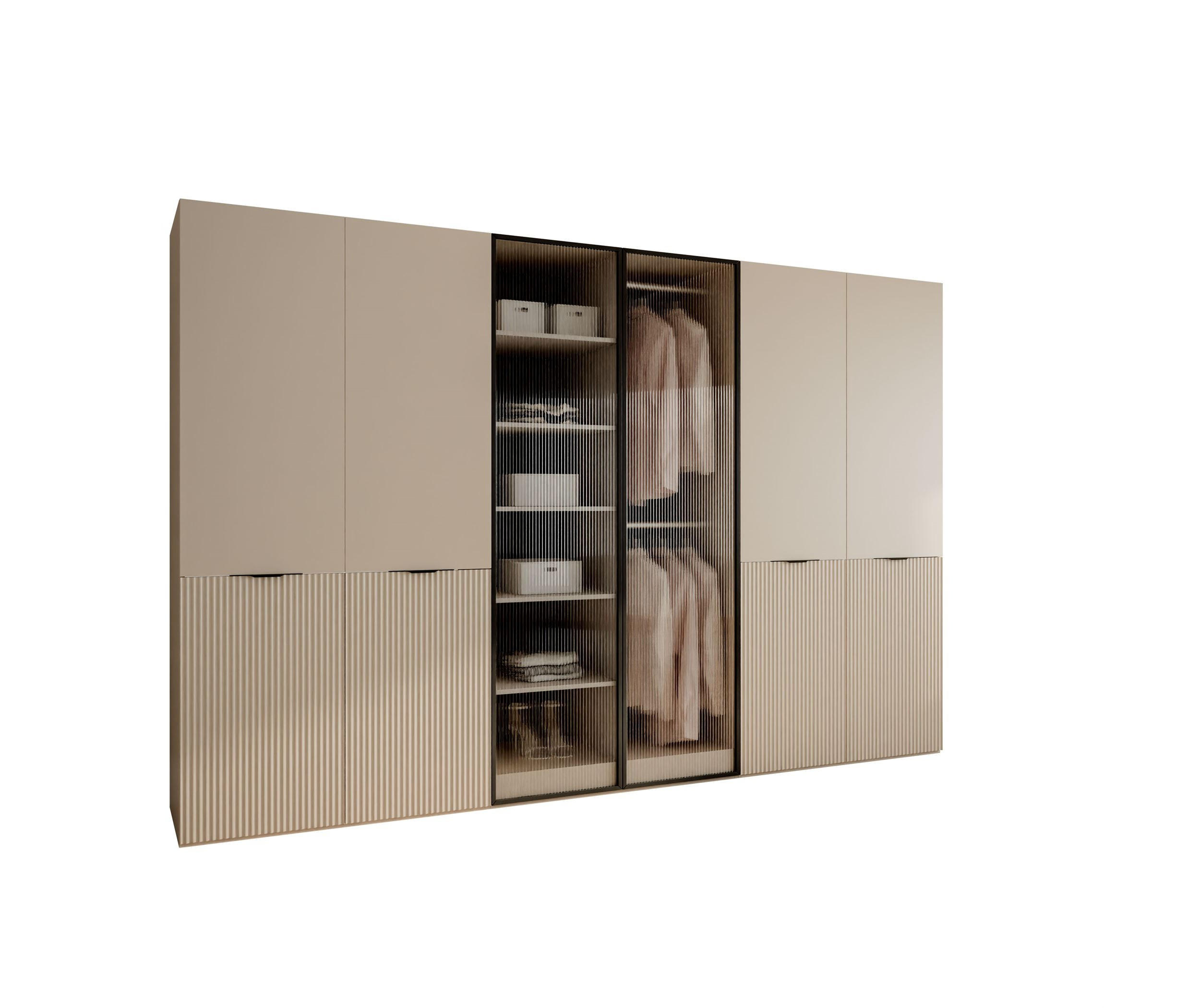 Lookway Kleiderschrank Kaschmir, Transparent 303x200x49 cm