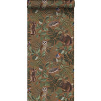 TAPETE Waldtiere 53 cm x 10.05 m - Braun, Papier (53/0.1cm) - ESTAhome