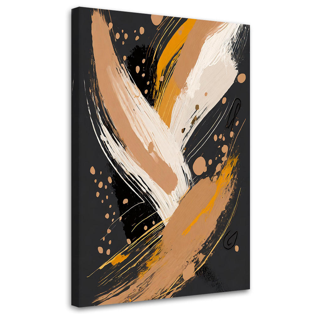 LEINWANDBILD Abstraktion 60x90cm - Beige, Textil (60/90cm) - Feeby