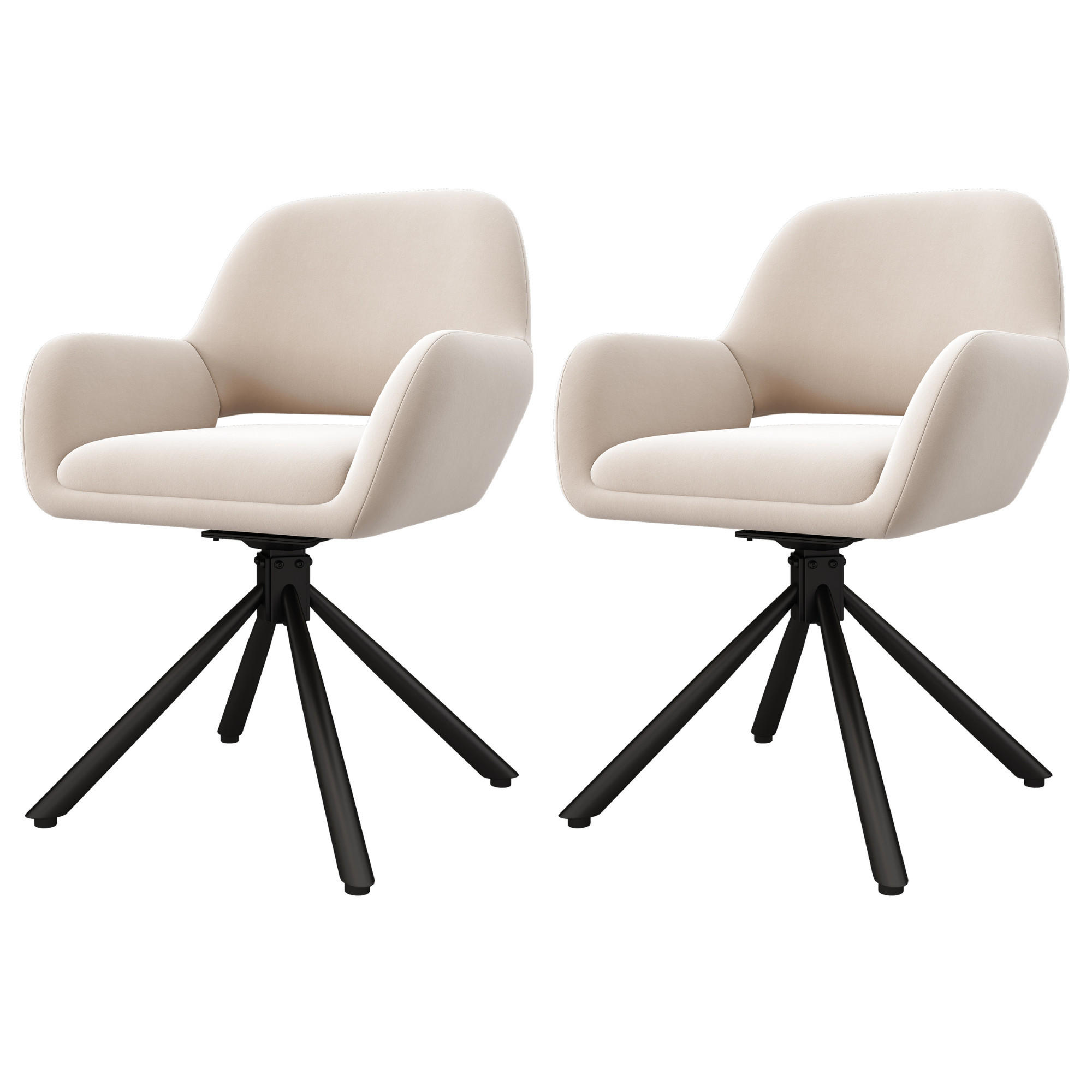 SET 2 SCAUNE DINING Rotative Catifea