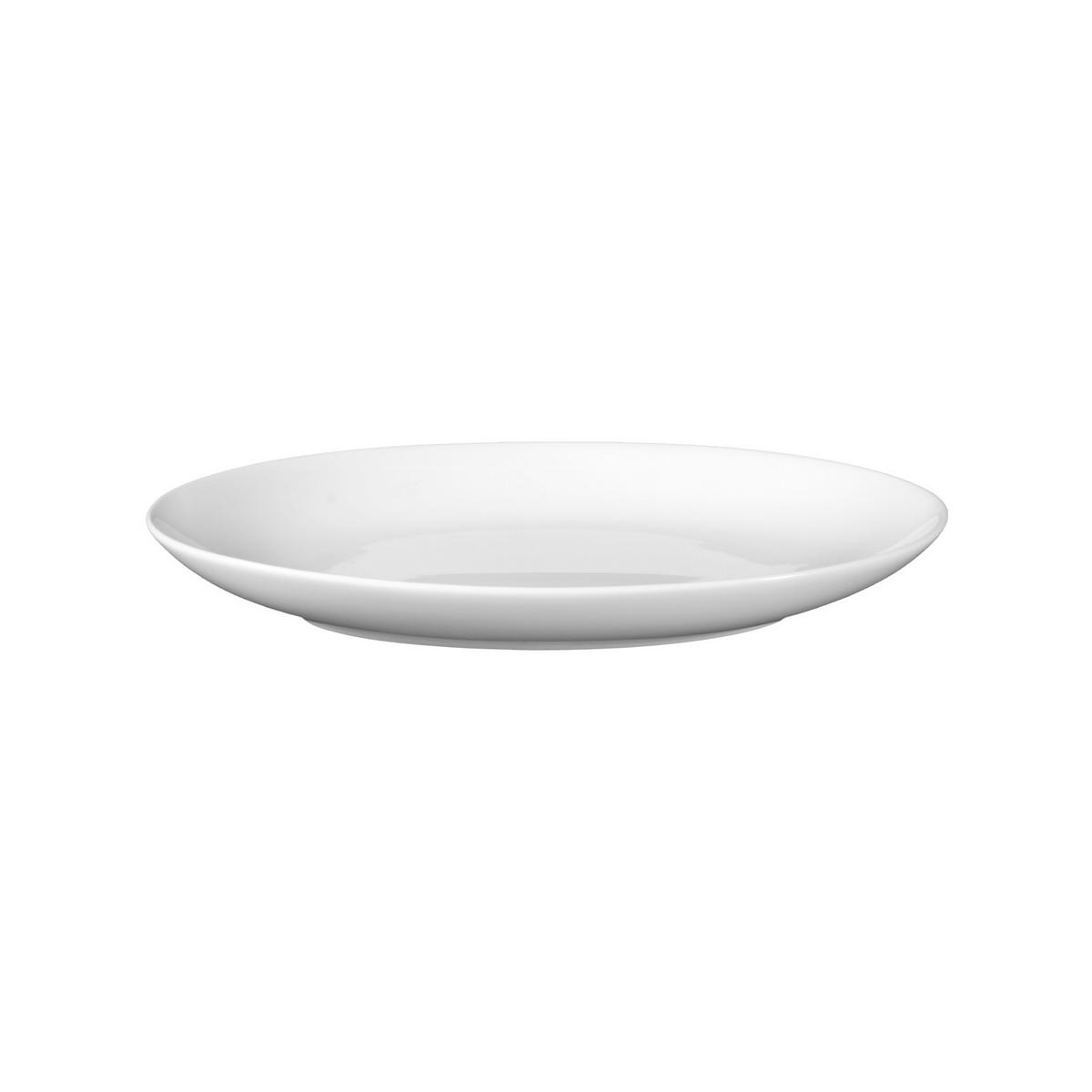 SERVIERPLATTE Rondo/Liane weiß 24 x 14,5 cm - Weiß, Keramik (14.4/3/24.1cm) - Seltmann Weiden