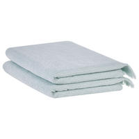 BADEHANDTUCH 2-teilig Grün Atiu - Grün, Textil (100/150cm) - Beliani
