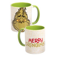 KAFFEEBECHER The Grinch Merry Grinchmas Weiß 320 ml - Weiß, Keramik (0.32L) - United Labels