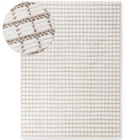 SOFT-TEPPICH Jacky Weiß-Beige 80x150 cm - Hellbraun, Textil (80/150cm) - Tesso Living
