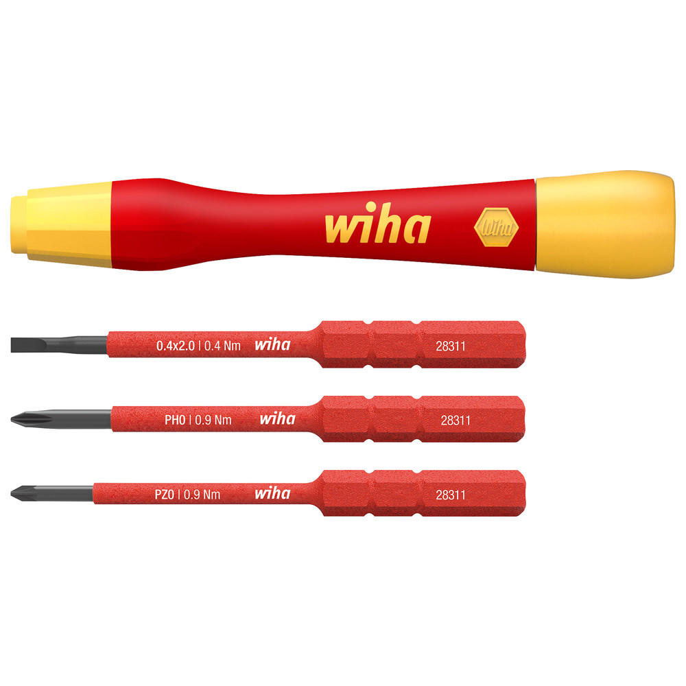 FEINSCHRAUBENDREHER Set PicoFinish slimVario electric, 4-teilig - Multicolor, Kunststoff (50/40/135cm) - Wiha